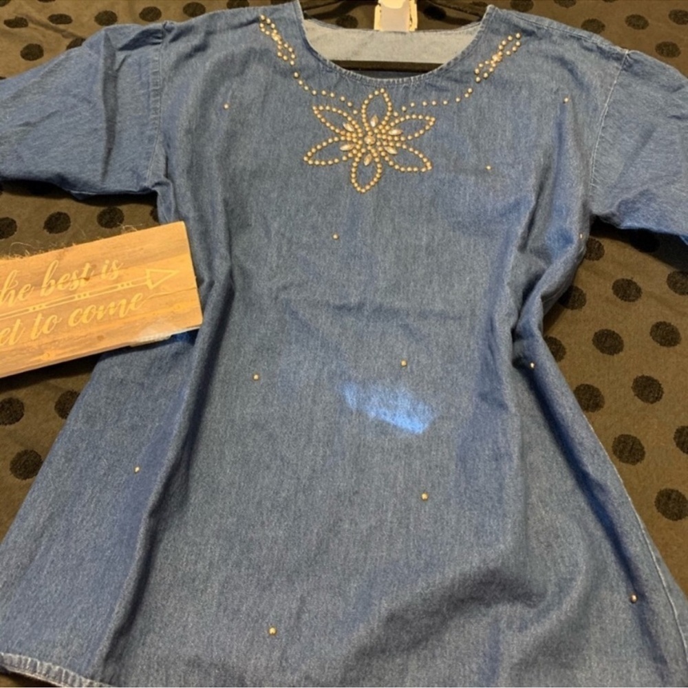 Visage True Vintage 80s Style Denim Shirt